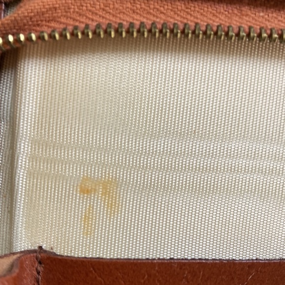 Genuine Leather Vintage 70s Zippered Stationary Folder - Picture 7 of 8
